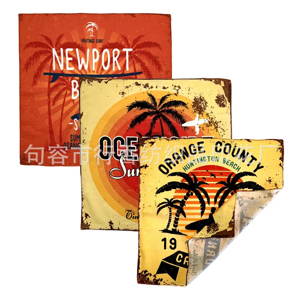 Cross-Border Supply Hip-Hop Square Scarf Custom-Made Outdoor Cycling Headscarf Custom-Made Bandana Wholesale