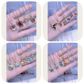 海洋世界迷你款合金彩色海星贝壳坠饰挂件DIY时尚手工饰品吊坠