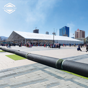Customized Aluminum Alloy Tent 3- 60m Spans Without Columns in the Middle, Warehouse Tent, Outdoor Temporary Building