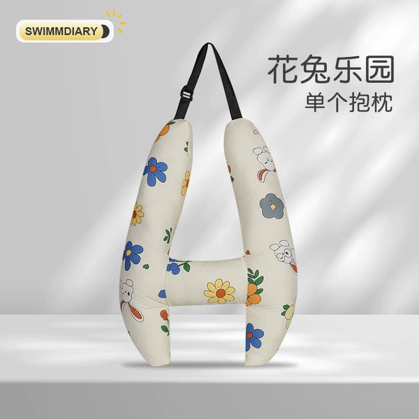 Flower Rabbit Paradise Single Pillow