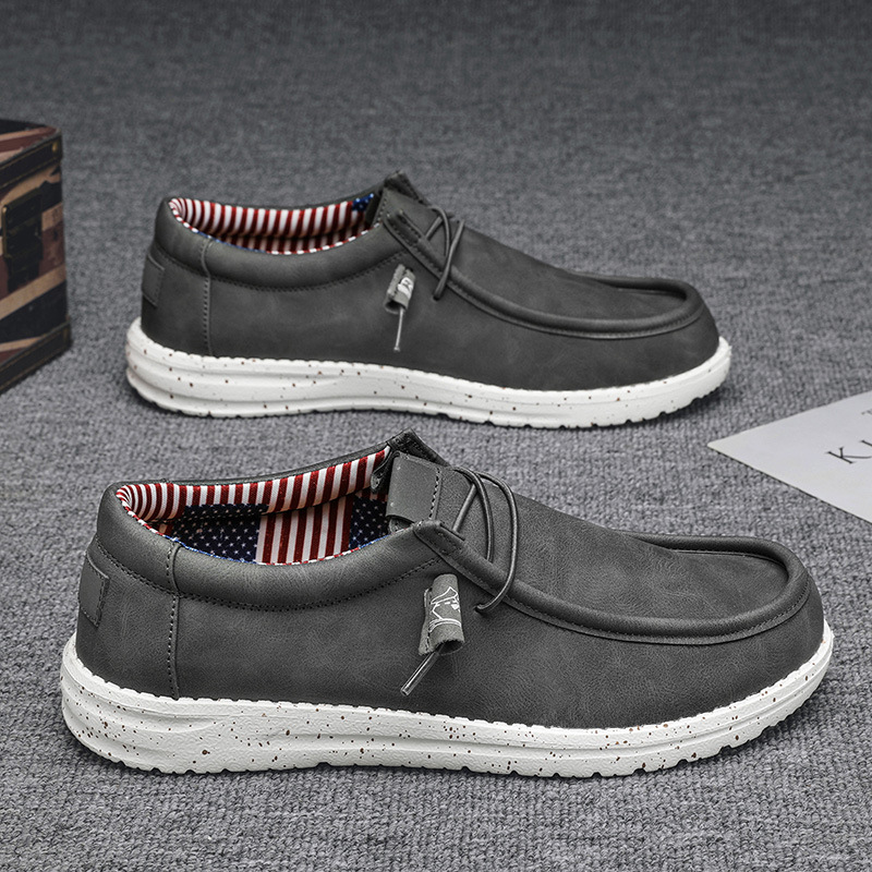 Four Seasons Shoes, Fashionable and Casual, Lazy Slip-On Men's Shoes, Trendy and Versatile Loafers, Men's Slip-On Shoes, Cross-Border Large Sizes