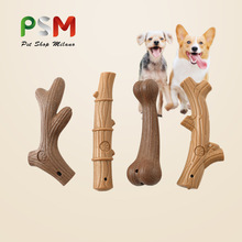 PSM新款宠物磨牙玩具骨头竹子磨牙固齿耐磨耐咬狗狗互动训练玩具