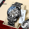 Mechanical mechanical watch, men's watch, waterproof steel belt, fully automatic