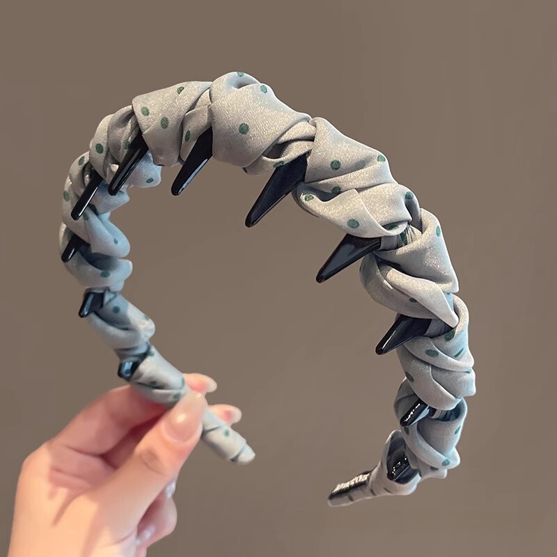 新しいレトロなラインストーンツイストヘッドバンド、ハイエンドでエレガントなヘッドバンド、ヘアピン、女性用インターネットセレブスタイルのつば広ヘアプレス洗顔フープ|undefined