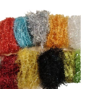 Glass Silk Christmas Tops Decoration Children's Day Party Toys DIY Wedding Supplies Gold and Silver Silk Accessories Lace