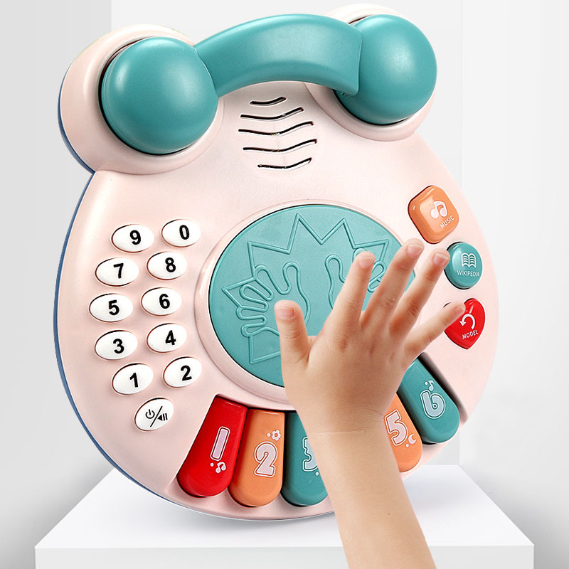 Bebé juguete mano tambor órgano electrónico niños Pat tambor inteligencia música bebé educación temprana juguete tarjeta teléfono