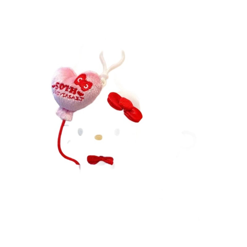 Клюква Hello Kitty плюшевый брелок, милый кукольный подвес с пищалкой и бусинной цепочкой, разнообразные стили