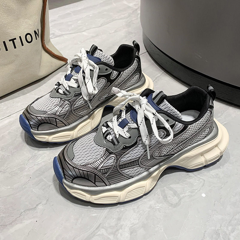 厚底老爹鞋女2025春秋款休闲运动鞋超火爆款百搭小白鞋ins潮|undefined