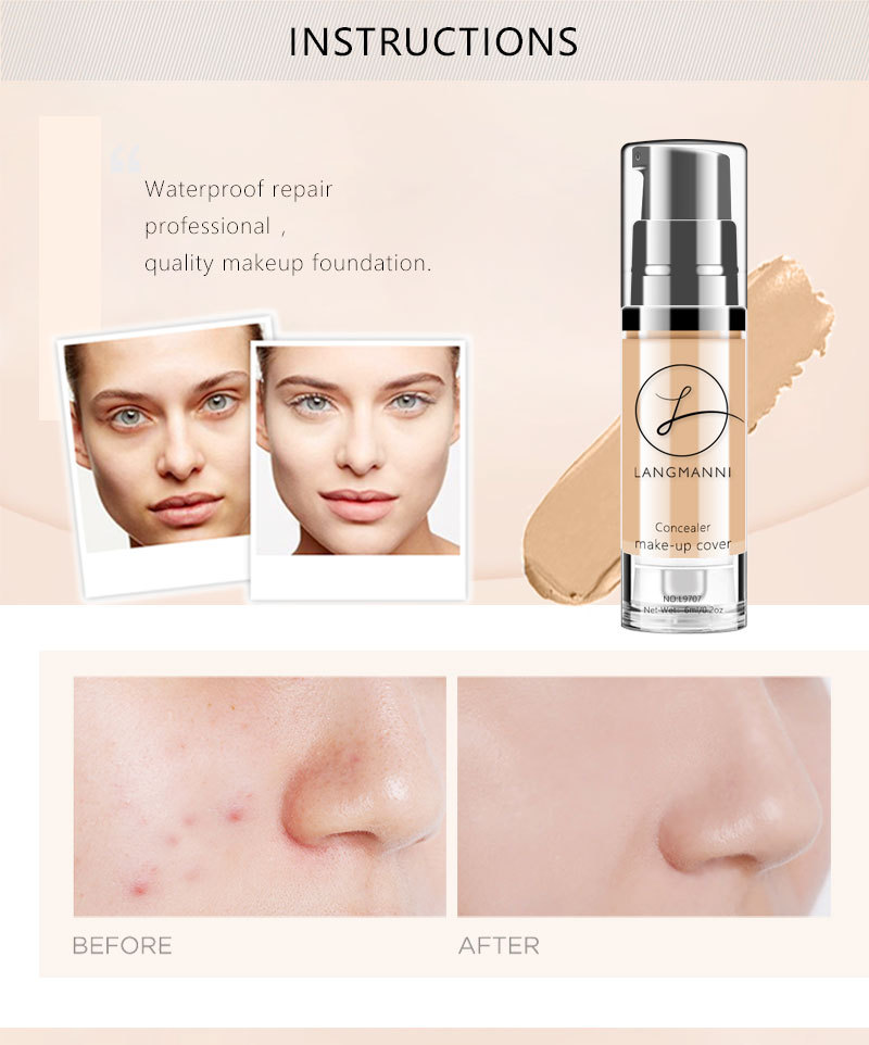 langmanni Foundation Concealer is not easy to smudge and BB cream is available in 6 colors undefined