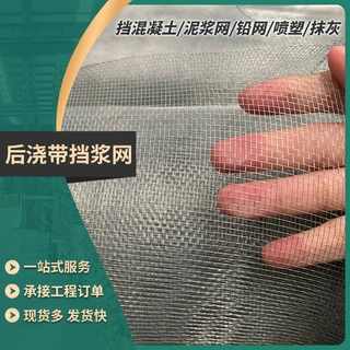 定制后浇带挡浆网镀锌密目工地砂浆网建筑抹墙防裂网钢丝喷塑网