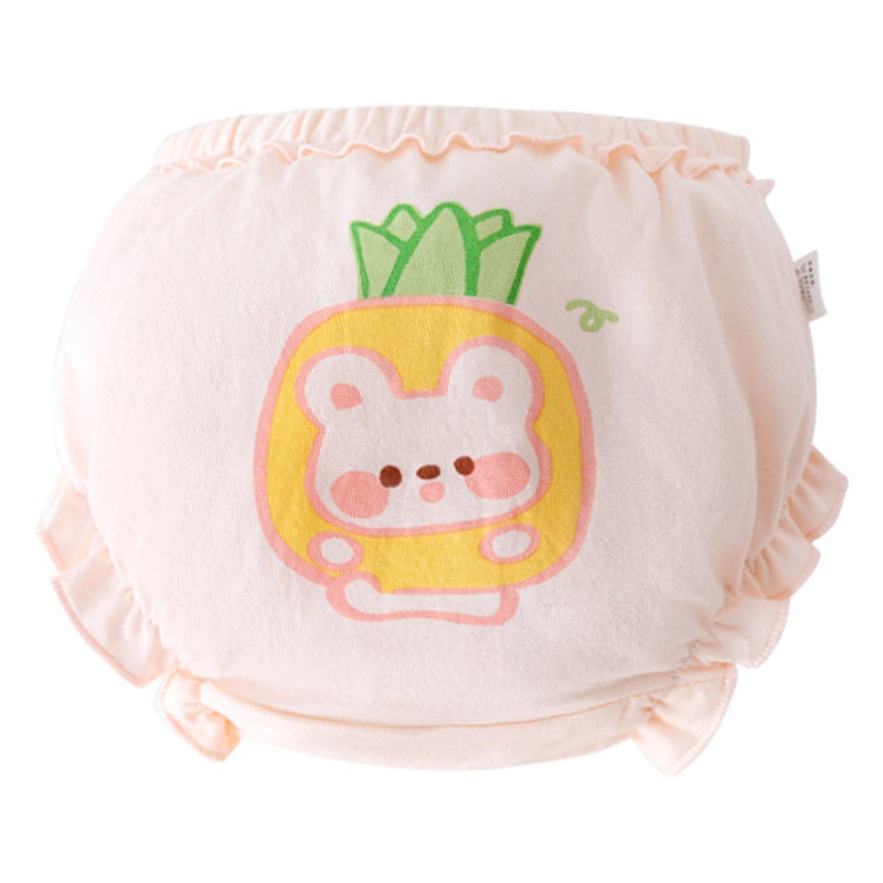 Ropa interior del bebé verano nueva clase una niña de algodón pantalones de pan de niña no clip culo pantalones cortos de la muchacha de los niños ropa interior