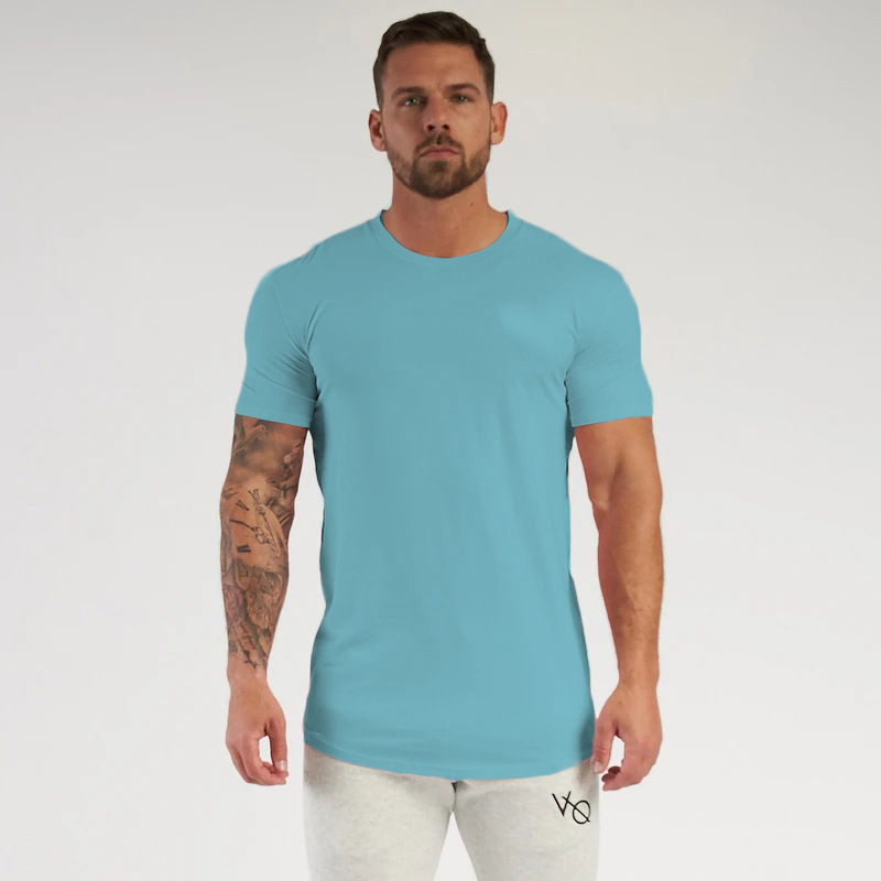 Men's Solid Color Simple Style Round Neck Short Sleeve Slim Men's T-shirt display picture 13