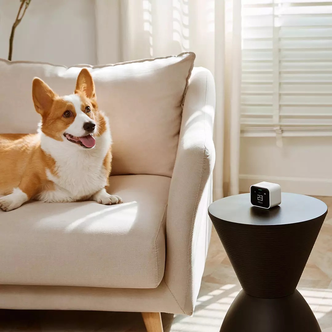 Detector de Aire Qingping LITE, Temperatura, Humedad, CO2, Dióxido de Carbono, PM2.5, Compatible con HomeKit