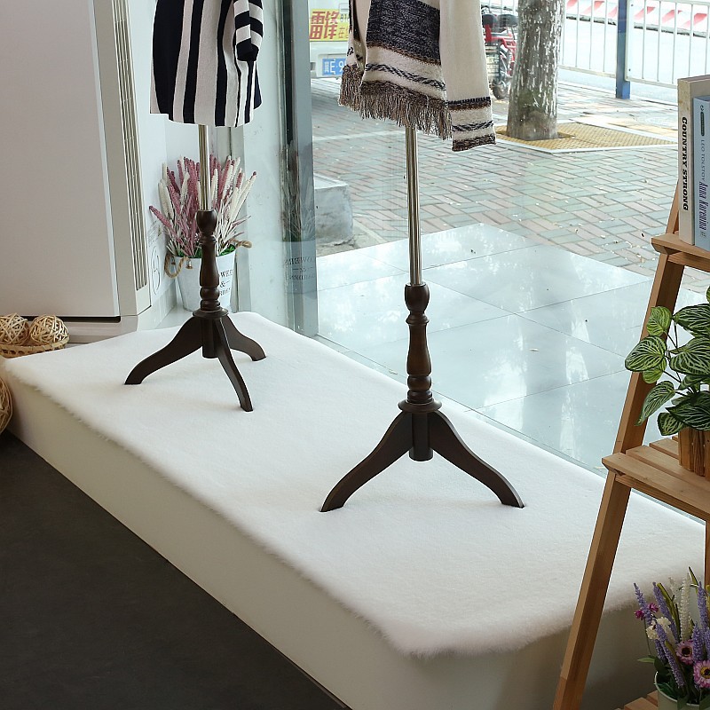 Imitation Rabbit Fur Window Display Carpet Short Hair Floor Mat Shelf Counter Mat Shoe Store Jewelry Store Decoration Flow Table Fur