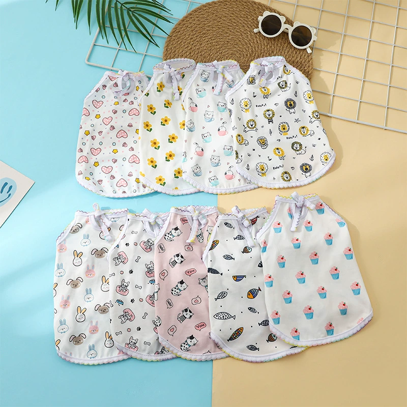 Источник фабрики домашних животных жилет собаки принт мультфильм милый жилет щенок одежда домашнее животное собака жилет