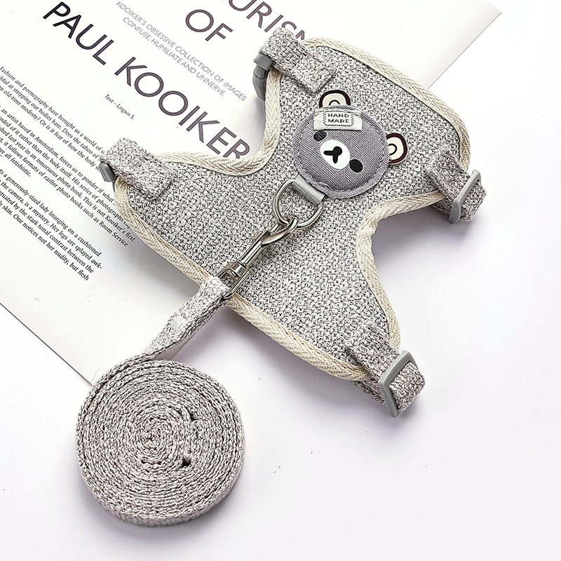 Chaleco correa de perro cachorro Teddy correa de pecho gato fuera anti-rotura gato caminando cuerda gato cadena Cadena de perro