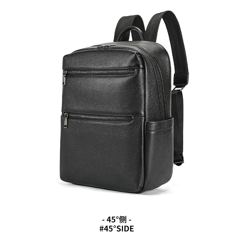 Ba lô nam công sở da bò cao cấp, đựng laptop 15 inch, dung tích lớn — 2348 Màu đen, 2349 màu đen, 2350 màu đen, 2351 Màu đen chi tiết 12