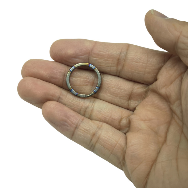 チタン合金キーホルダーキーリング純チタンキーホルダーメーカー卸売り10-35mm多目的錆びないリング|undefined