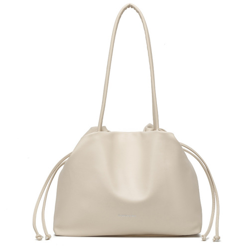 Small Square Han-style Vintage Niche High-end Chic Fairy Drawstring Handbag Fashion Versatile Simple Women's Bag