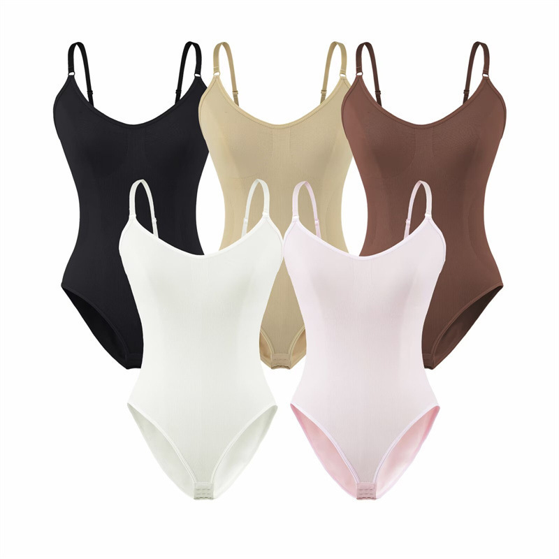 Sexy tight-fitting sleeveless high-elastic camisole bodysuit for women, with a butt-lifting and slimming effect, perfect for a hot girl look Sexy tight-fitting sleeveless high-elastic camisole bodysuit for women, with a butt-lifting and slimming effect, perfect for a hot girl look