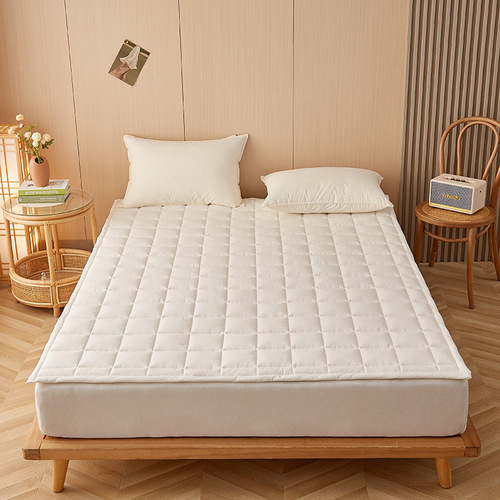 A-class baby and maternity grade pure cotton dyed-woven washed cotton all-cotton Xinjiang cotton mattress and bed pad, four-season anti-slip bed protector pad