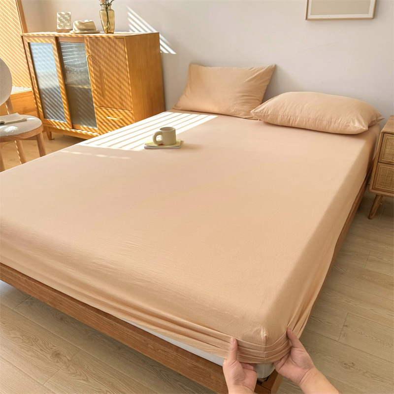 2024 nueva clase A de algodón teñido en hilo de algodón lavado funda de almohada para estudiantes