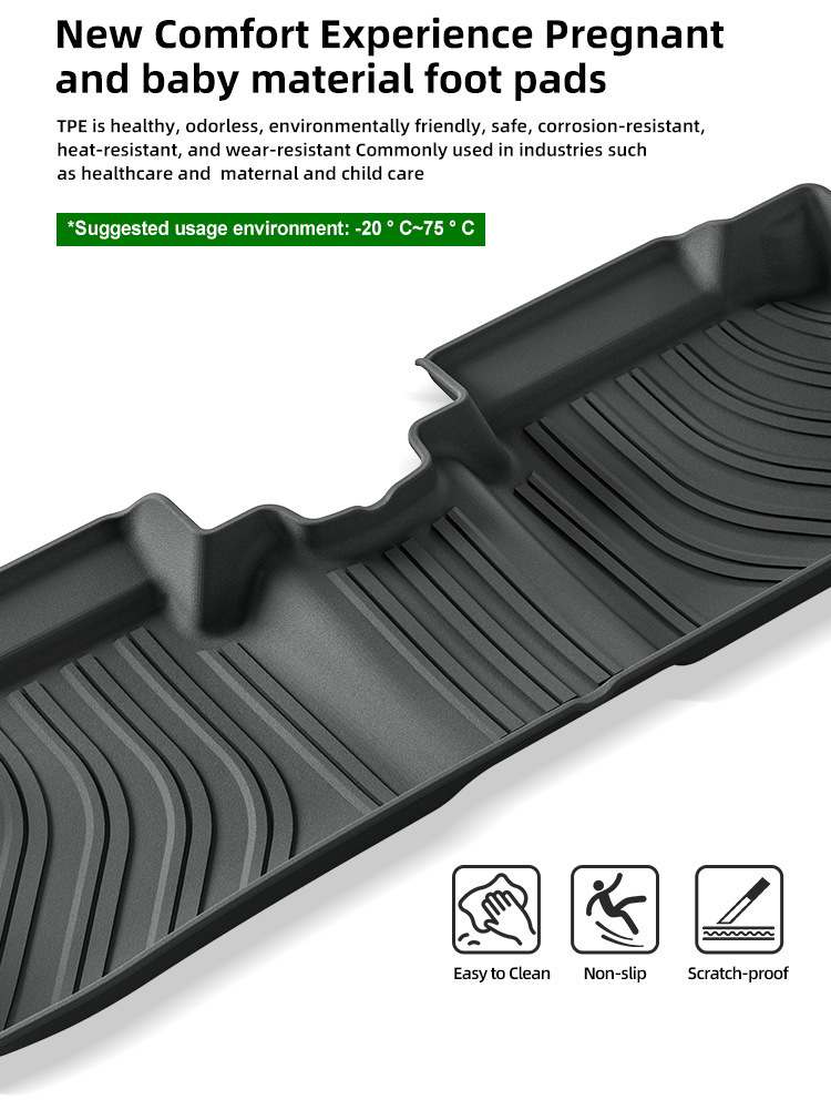 Suitable for 09-14 Prius Prius 30 Car Floor Mats Right-Hand Drive Tpe Fully Environmentally Friendly Trunk Mat Cross-Border