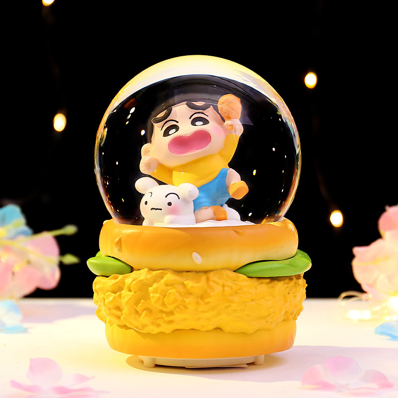 卡通水晶球发光小夜灯星空情书家居桌面摆件儿童生日礼物小礼品|undefined