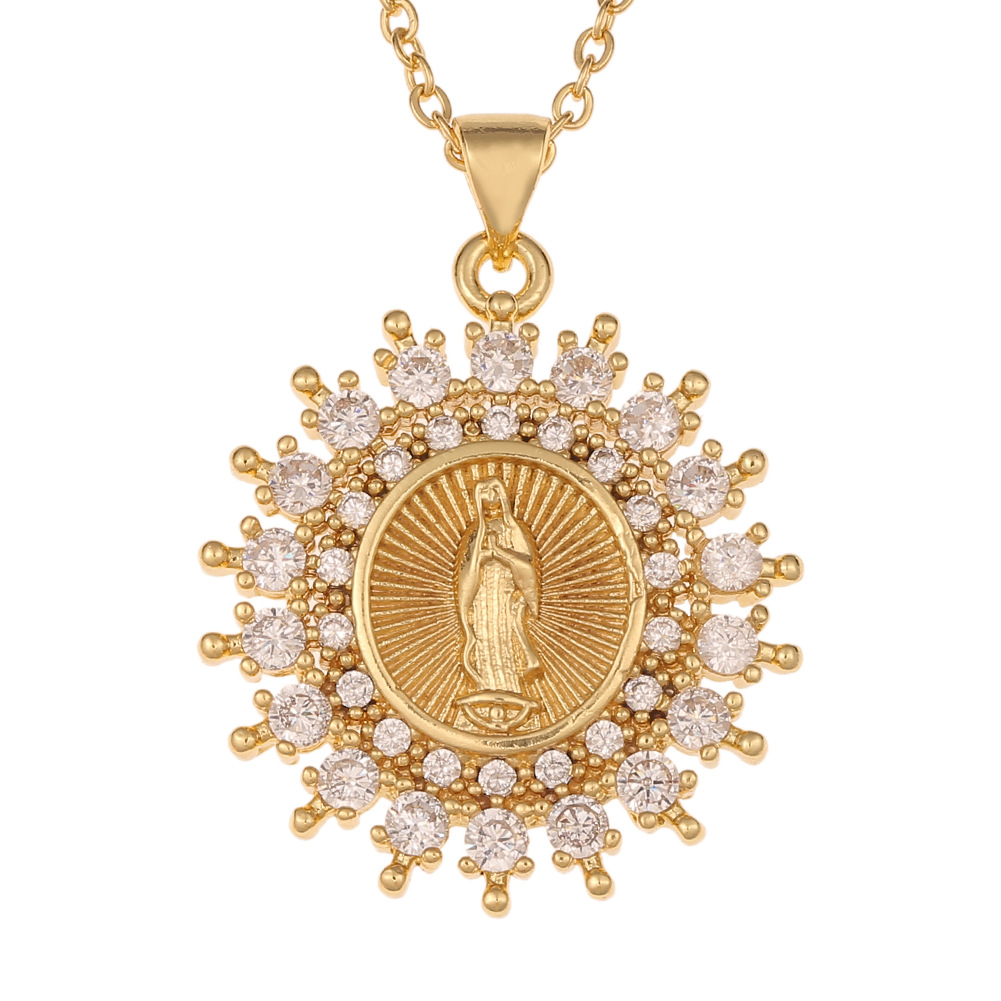 Christian Catholic Virgin Mary Pendant Necklace Wholesale Nihaojewelry display picture 7