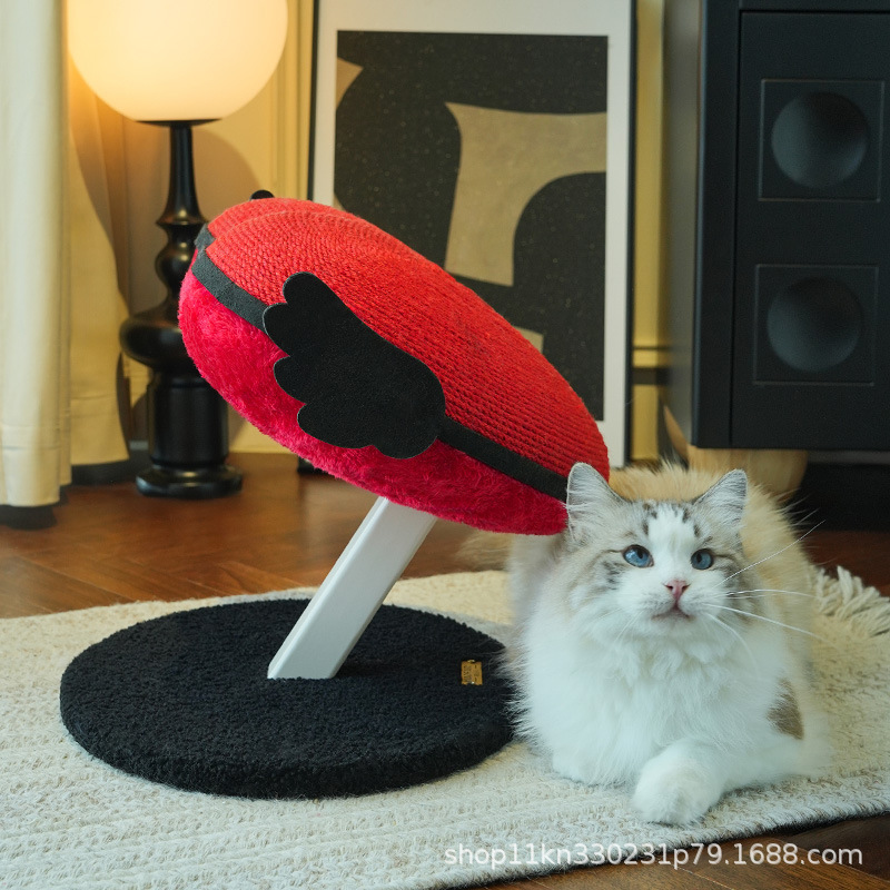 喵仙儿红心心猫爬架磨爪大猫抓柱麻绳立式猫抓板猫树猫咪玩具|undefined