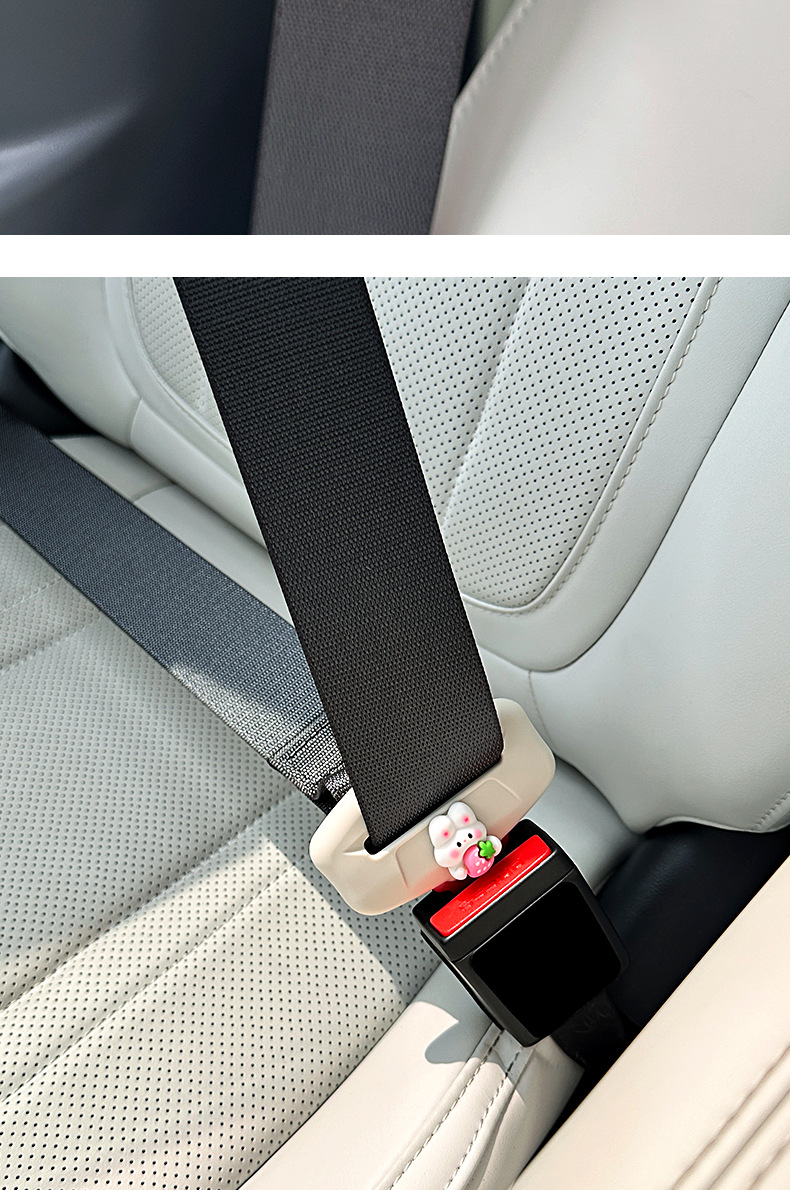 Suitable for 26 Models of Geely Xingyue Car Interior Decoration Products, Seat Belt Silicone Protective Cover, Anti-Collision Car Modification Accessories