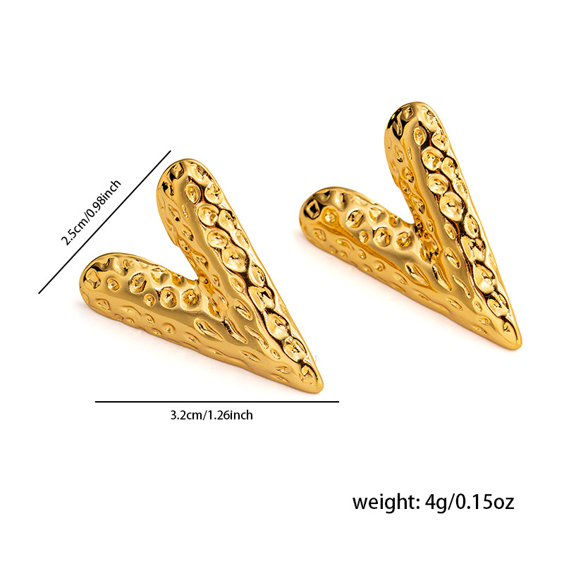6g Weight 0.03µm Gold Plating Thickness Electroplated Gold Plating Process 201 Stainless Steel Ear Needle Material Golden Plated Plating Material Ear Studs Classification 1 Pair Quantity Daily Occasion 201 Stainless Steel Material Letter, Leaves, Heart Shape Pattern Women's Gender Elegant Style Plating Craft Titanium Steel Letter Leaves Heart Shape Elegant Ear Studs For Women's 12