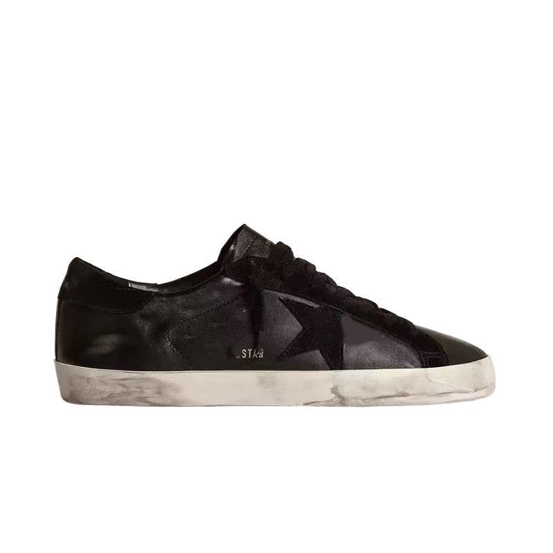 Coreano 2026 cuero hecho viejos zapatos sucios pareja zapatos de estrellas sucios zapatos casuales de moda de skate zapatos blancos pequeños