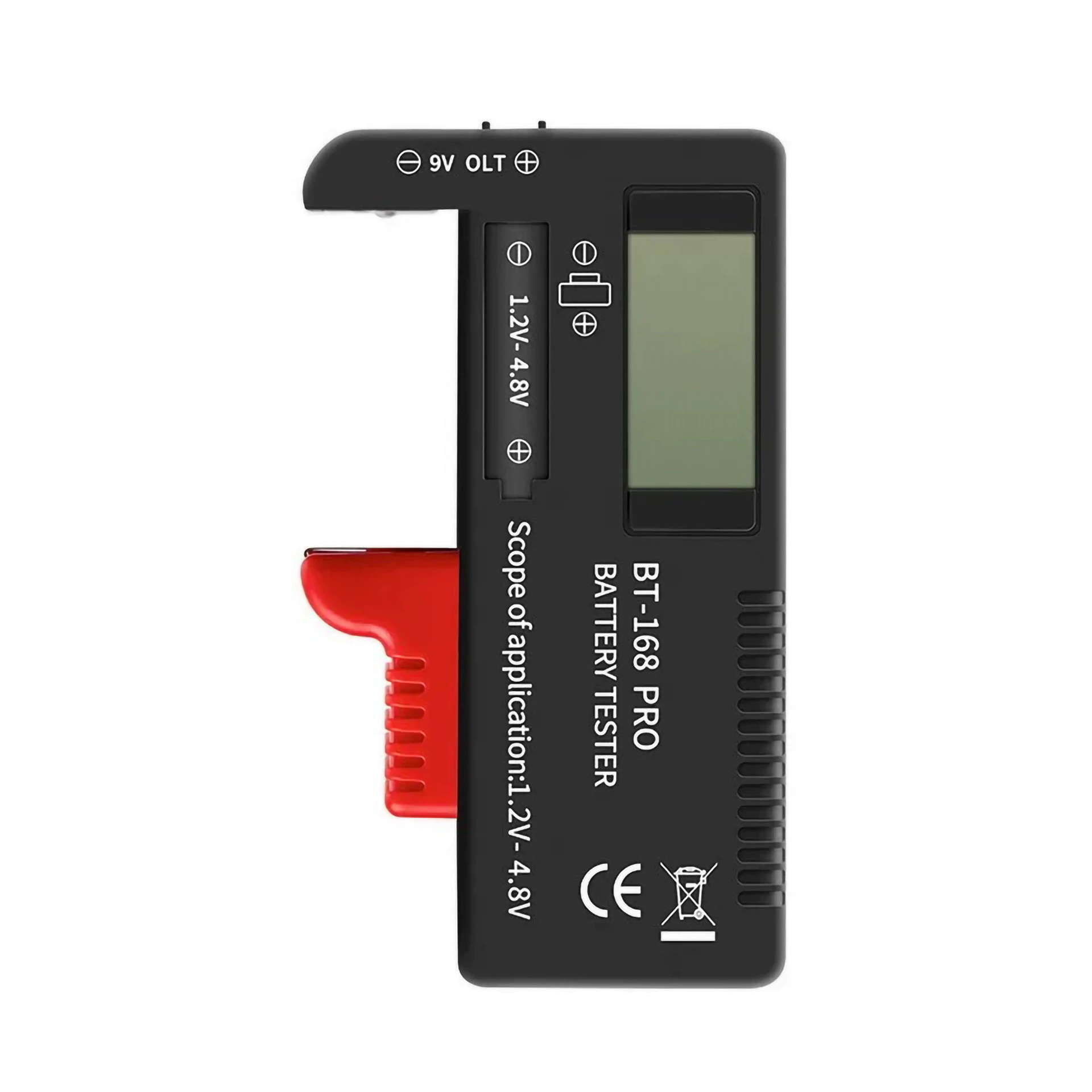 Тестер батареи BT-168PRO Высокоточный тестер емкости батареи с цифровым дисплеем может измерять батареи 18650