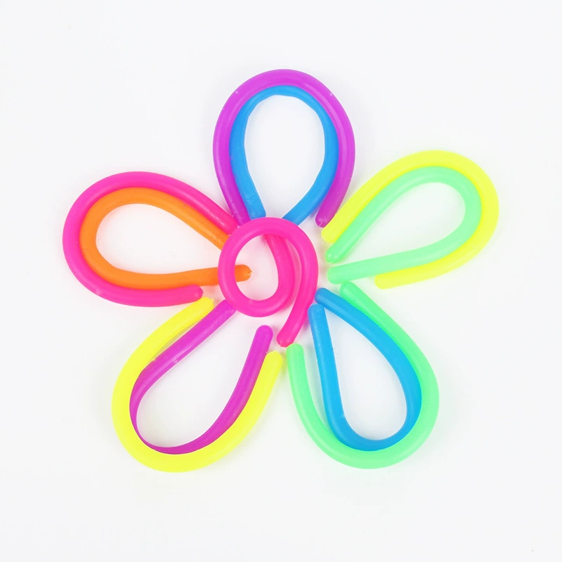 Цветные тянущиеся лапши-антистресс из TPR