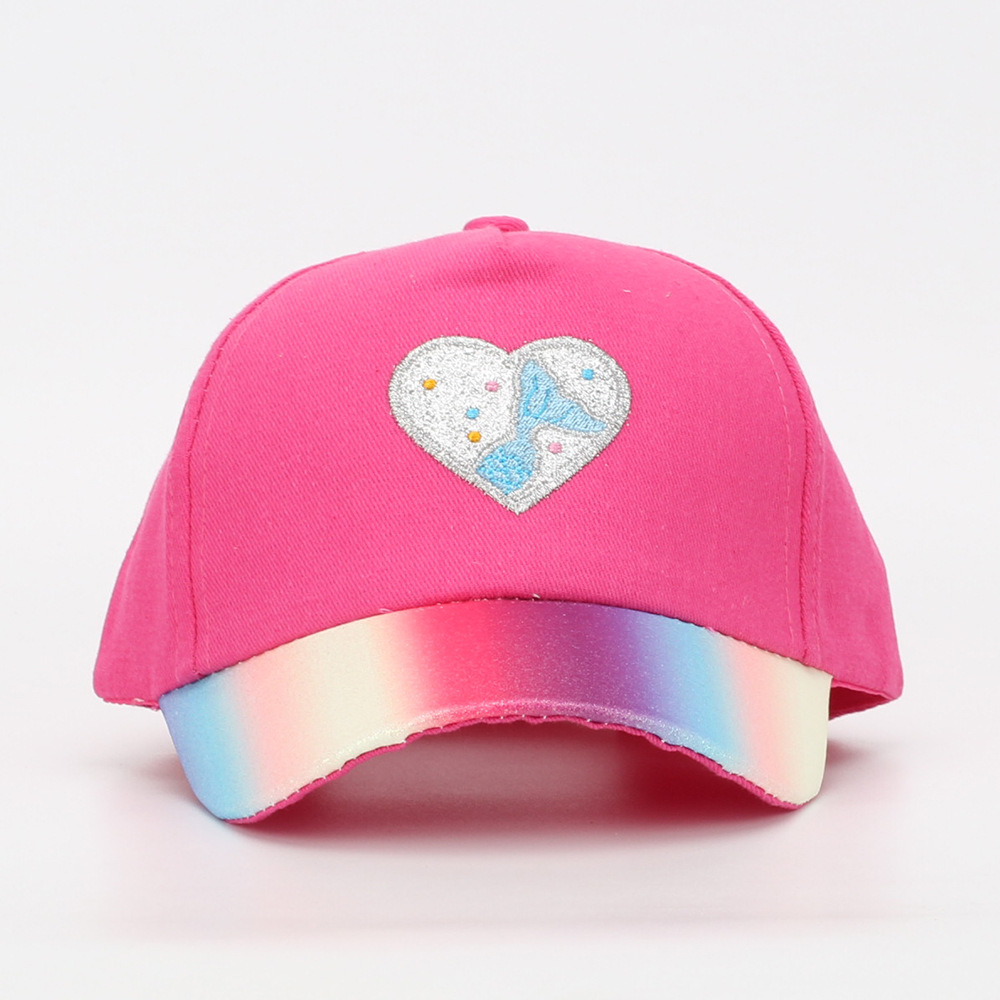 332g Weight Hat Classification Polyester Fabric Type Baseball Cap Hats Type 1 Piece Quantity Daily, Street Occasion Heart Shape Pattern All Seasons Season Children Unisex Gender Embroidery Design Simple Style, Classic Style Style Children Unisex Simple Style Classic Style Heart Shape Embroidery Baseball Cap 6