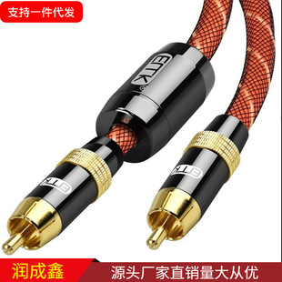 EMK audio cable coaxial line gold-plated amplifier balance Line Digital coaxial 1M-10M