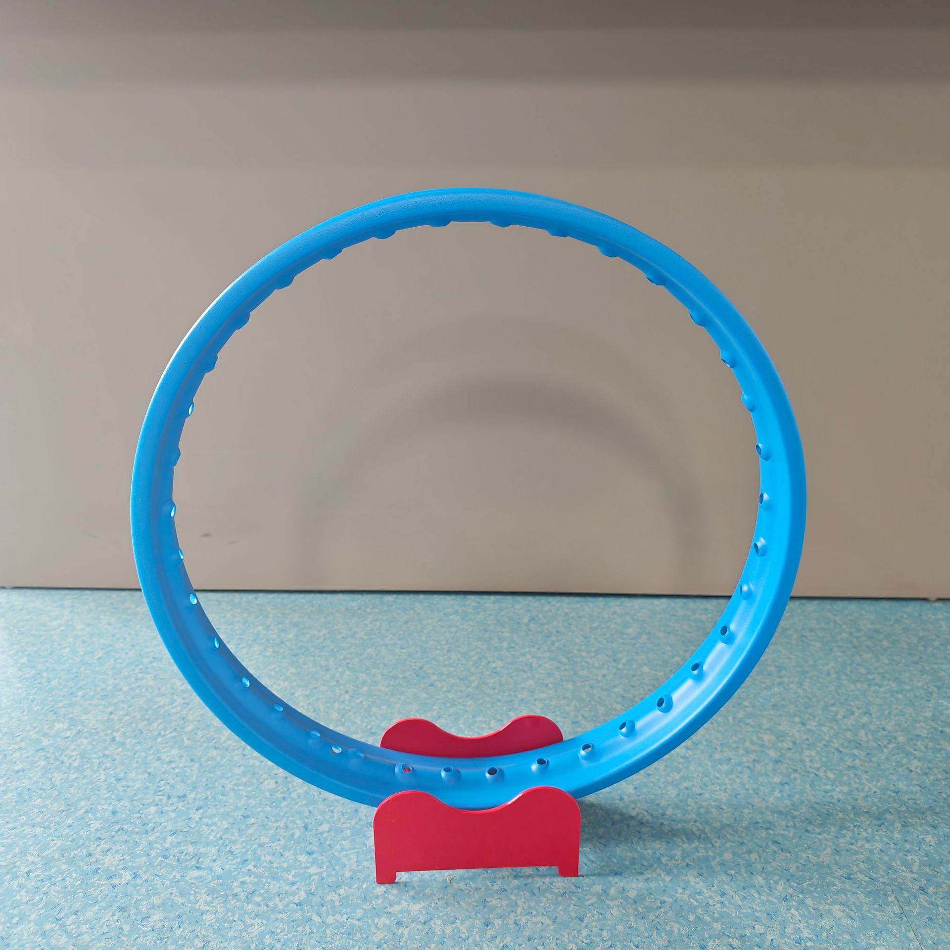 Motorcycle blue powder-coated steel rims with matte spokes, off-road modified rims, available in multiple sizes, wholesale for foreign trade