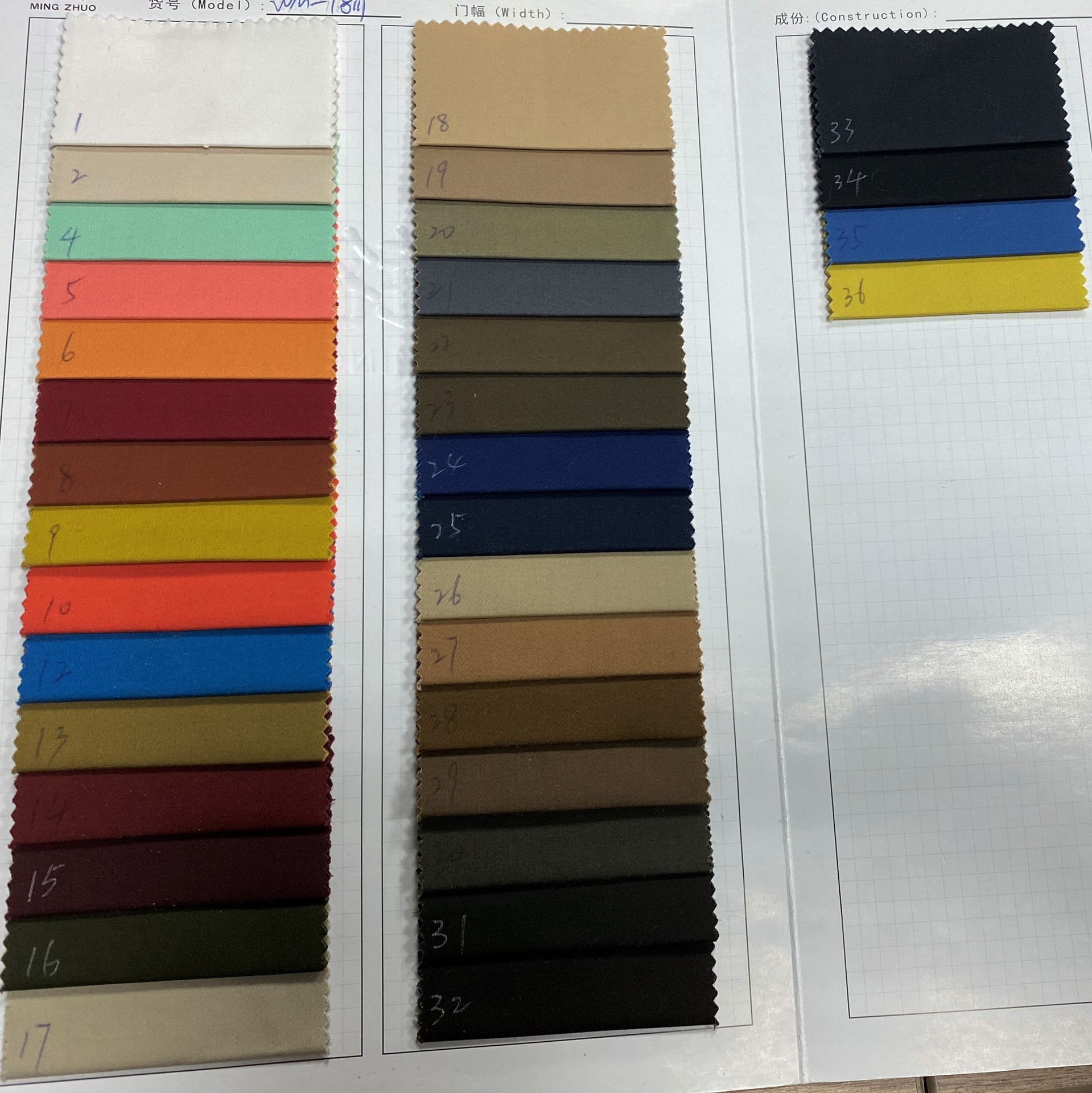 Color caliente de algodón spandex tela de mezcla de color sólido tela elástica de lana de tela de tejido satén
