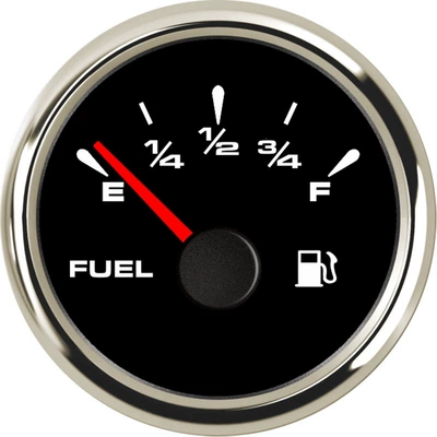 Speedboat, Yacht Oil Level: automobile instrument - silver-edge-black-bottom-pointer-2