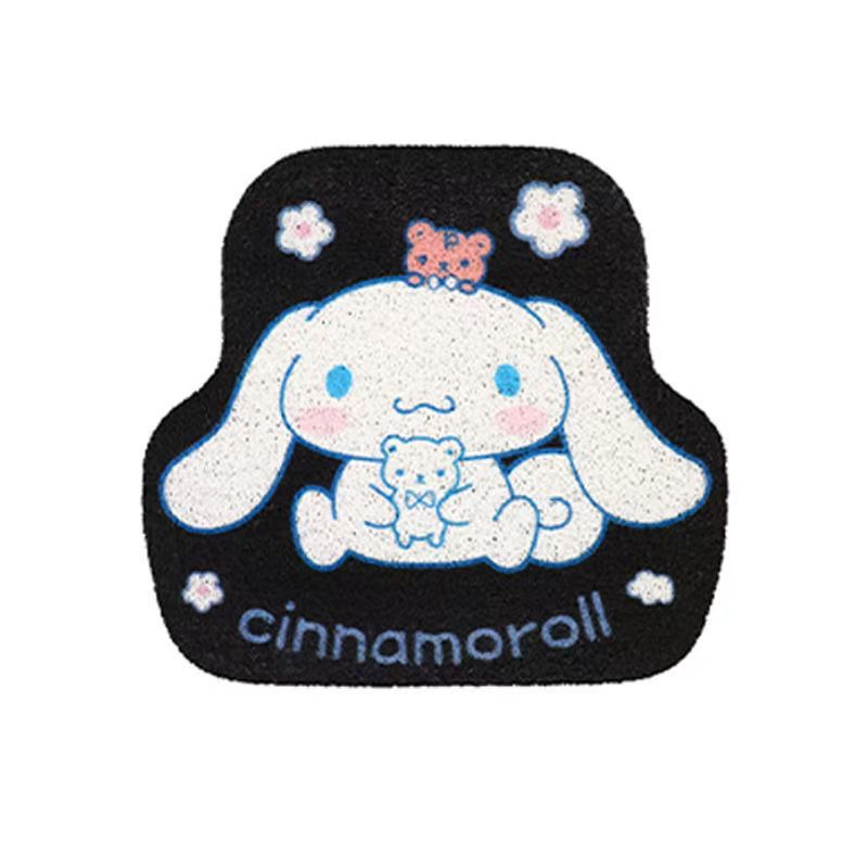 Universal Car Floor Mat Cartoon Cute Driver's Small Mat Single Piece Car Interior Anti-Dirt Dust Removal Mat