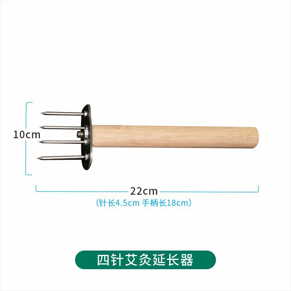 Wooden Moxa Stick Holder Handheld Moxibustion Extender Tool for Moxa Poles and Cones preparation