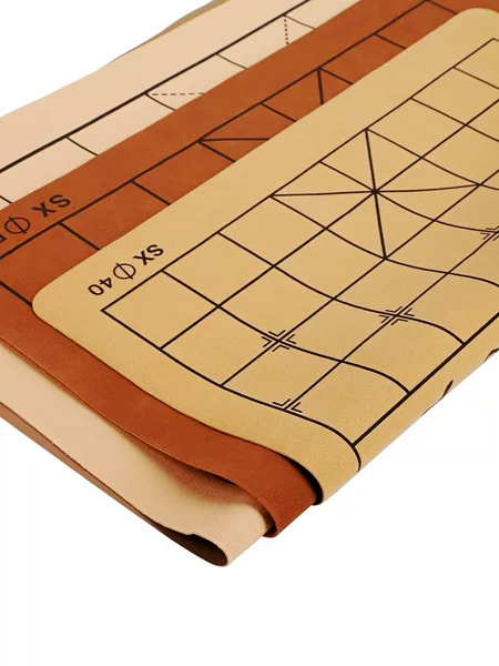 Chinese Chess Board Leather Pu Chess Board Sold Separately Dual-Purpose Chess Board Convenient Foldableable Chess Board Portable Double-Sided Chess Board