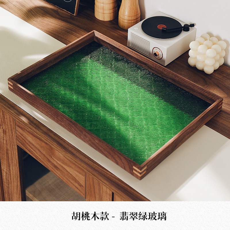 호두 그린 트레이 [베고니아 플라워 텍스쳐]]