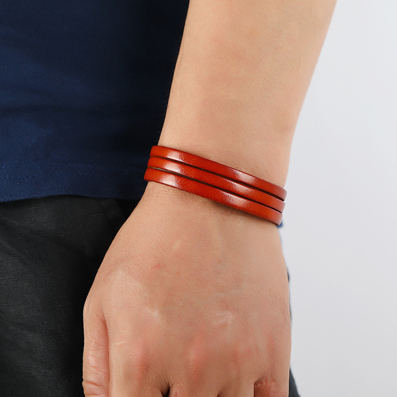 wholesale jewelry retro solid color belt buckle type bracelet nihaojewelry