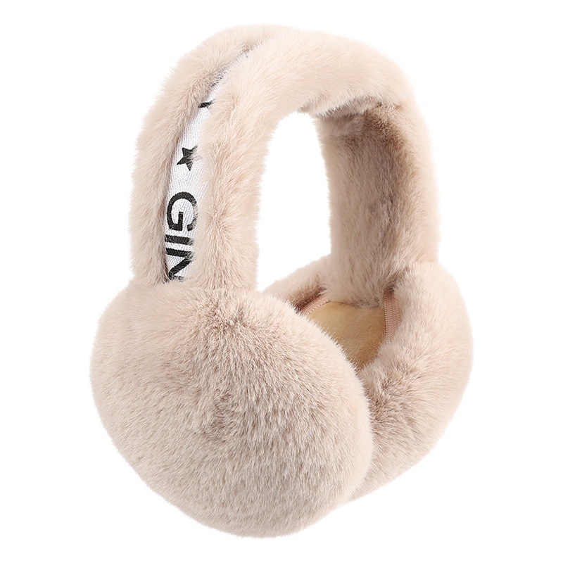 El otoño y el invierno de la nueva navidad orejeras de felpa de las mujeres caliente lindo orejeras a prueba de frío a prueba de viento plegable anti-congelación orejeras bolsa
