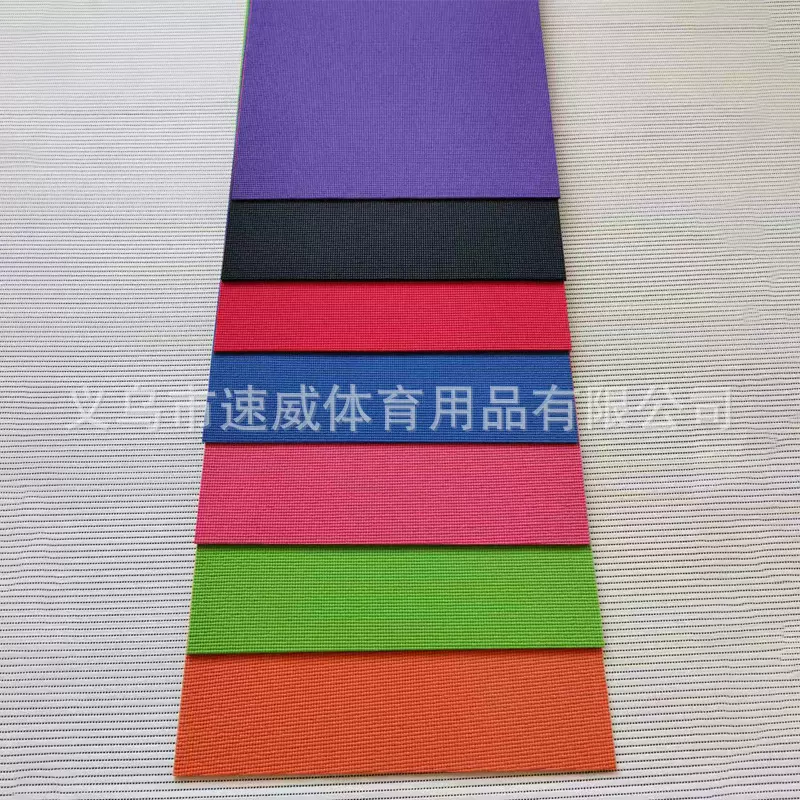 PVC单色无味耐用野营露餐地垫防滑垫健身运动6mm瑜伽垫防滑加厚