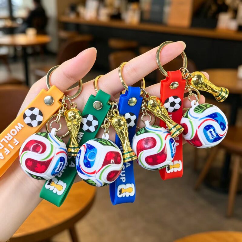 2026 World Cup Football Keychain, Trophi Cup Keychain, Car Backpack Doll Pendant, Fan Gift
