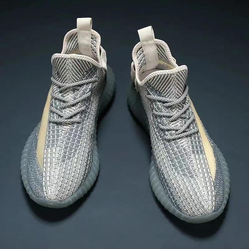 New Trendy Shoes 350 Coconut Shoes Breathable Flying Woven All-match sneaker Men and Women Couple Casual Platform White Shoes