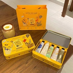 新年ハンドクリームギフトボックス秋と冬の保湿ハンドクリームブリキボックスセットホリデーギフトハンドバッグ付き
